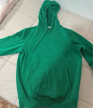 Sudadera Lacoste Verde con Logo Grande