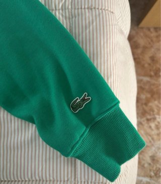 Sudadera Lacoste Verde con Logo Grande