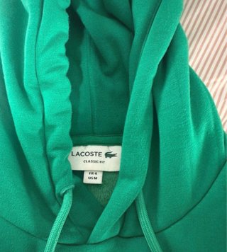 Sudadera Lacoste Verde con Logo Grande
