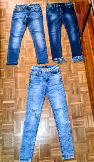 Lote 3 Pantalones Vaqueros Azules