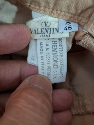 Pantaloni cargo Valentino beige taglia 46