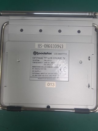 Pantalla Roadstar LCD-5604TFT 12V