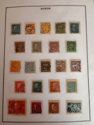 Sellos Suecia Antiguos 1855-1928