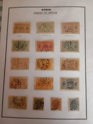 Sellos Suecia Antiguos 1855-1928