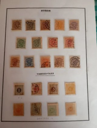 Sellos Suecia Antiguos 1855-1928