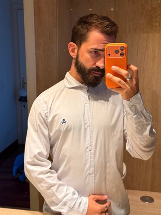 Camisa Scalpers Talla 39 Rayas Finas