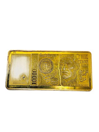 Billete 10.000 Escudos Portugal — 43 g plata 925