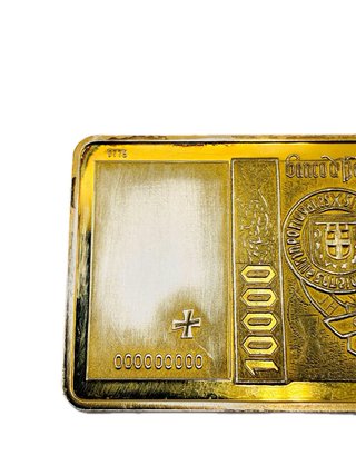Billete 10.000 Escudos Portugal — 43 g plata 925