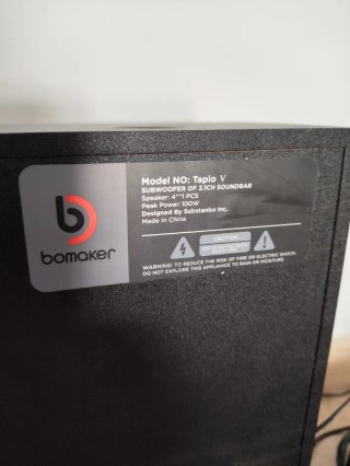 Barra de Sonido Bomaker Tapio V. Negra.