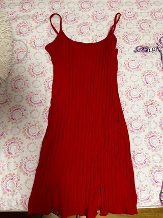 Vestido rojo de tirantes