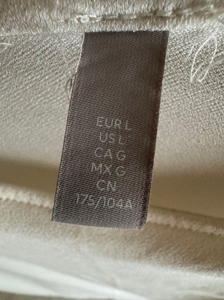 Camicetta Blusa Beige Panna Giro Maniche