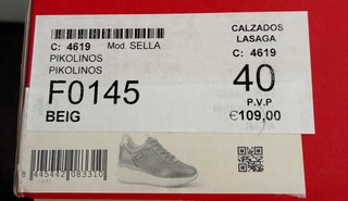 Zapatos Pikolinos Beige/Blanco Talla 40