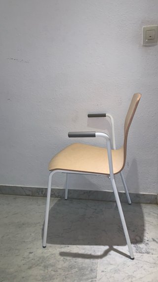Silla Ikea Madera y Metal