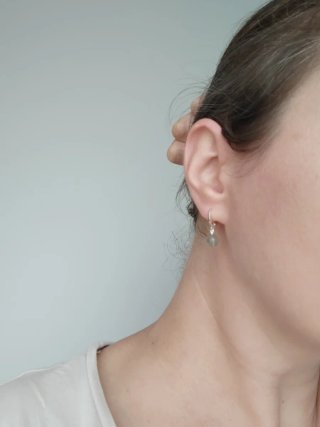 Pendientes plata y labradorita
