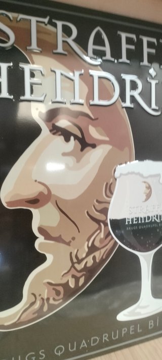 Cartel Chapa Cerveza Straffe Hendrik