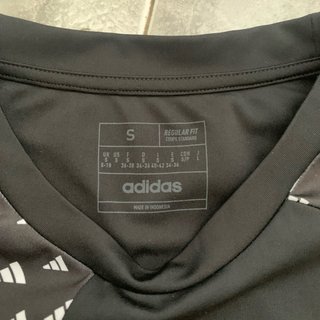 Camiseta Gym Adidas Negra Talla S