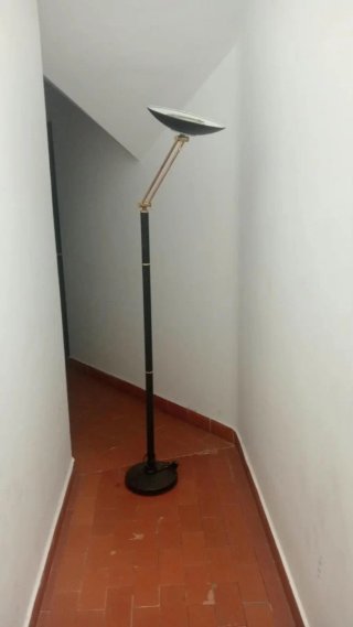 Lámpara de pie y perchero vintage