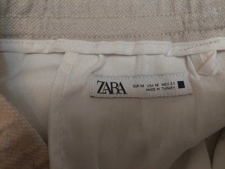 Pantalón Zara Beige Hombre