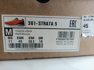 Zapatillas de correr / running - 361° - Strata 5.