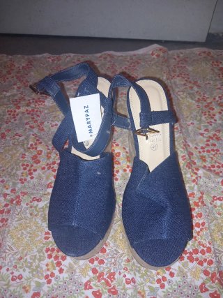 Zapatos de cuña vaqueros mujer talla 39