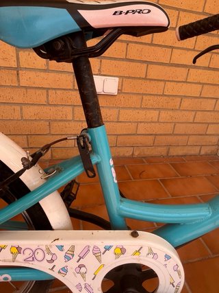 Bicicleta infantil B-PRO azul y rosa