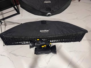 2x Strobo-Pro HE-400B Flash Estudio + Ventanas
