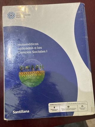 Matemáticas aplicadas a las Ciencias Sociales I...