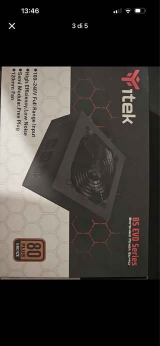 CPU AMD Ryzen 5 Alimentatore  Dissipatore