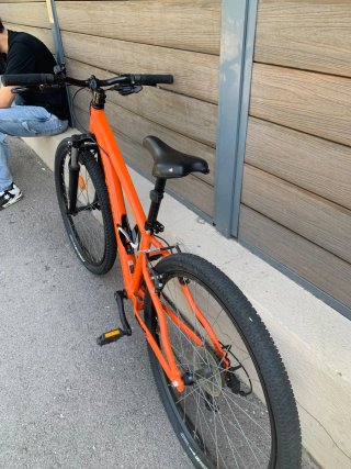 Bicicleta Rockrider MTB niños Naranja