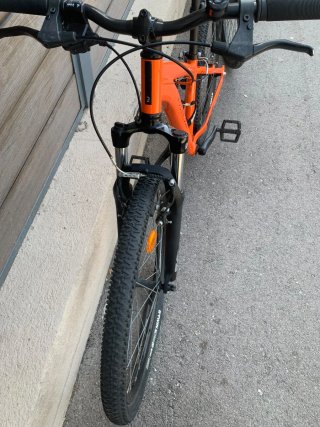 Bicicleta Rockrider MTB niños Naranja