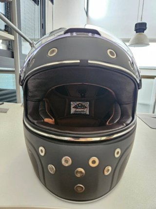 Casco Moto SMK Seven Negro Mate