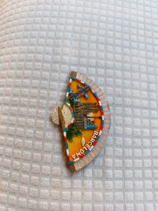 Calamita souvenir Barcellona ventaglio Sagrada Fam