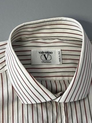 Camisa Vintage Valentino Chemises Rayas