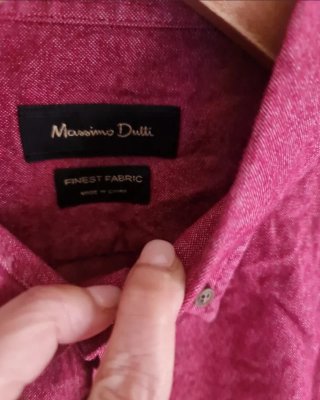 Massimo Dutti Burdeos Coderas Ante T.L Sin uso