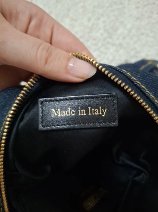 Zaino Moschino salopette denim