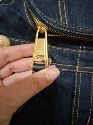 Zaino Moschino salopette denim