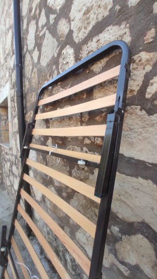 Somier cama nido metálico y madera