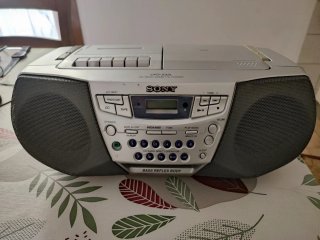 Radio CD Cassette Sony CFD-S32L Boombox Portatile