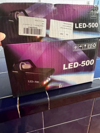 Máquina de humo LED-500 portátil, con liquido humo