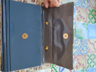 Rara Borsa rigida vintage Il Quadrante blu