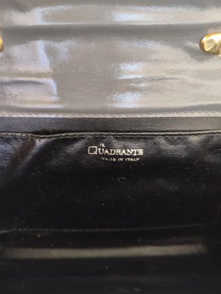 Rara Borsa rigida vintage Il Quadrante blu