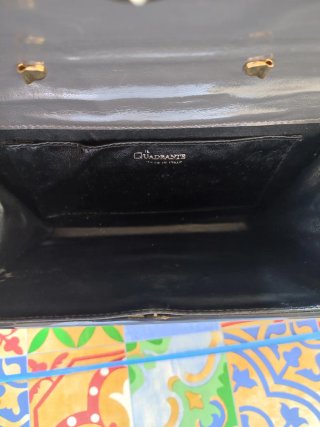 Rara Borsa rigida vintage Il Quadrante blu