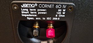Altavoces HIFI marca Jamo Cornet 60 IV gen.