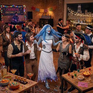 Disfraz Novia Cadáver / Zombi Adulto Talla Única M