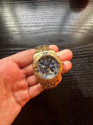 Reloj Festina Dorado y Azul Cronógrafo