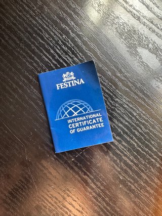 Reloj Festina Dorado y Azul Cronógrafo