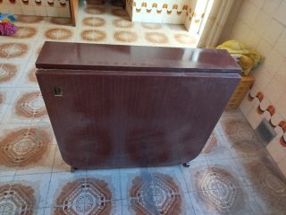 Mesa de libro extensible madera, de 1,55 x 80 x 75