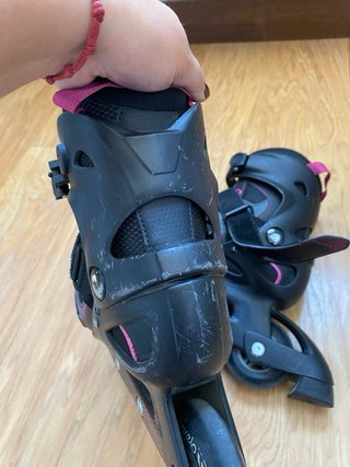 Patines en línea Oxelo negros y rosas