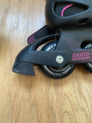 Patines en línea Oxelo negros y rosas