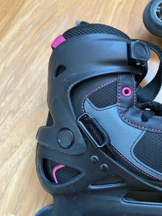 Patines en línea Oxelo negros y rosas